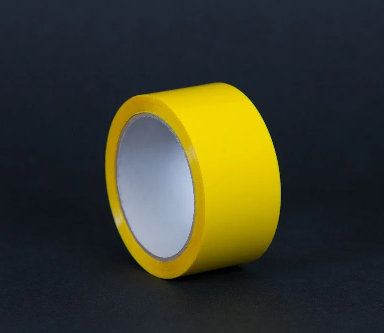 Клейка стрічка пакувальна 48мм.*60м. (66ярд), 45мкм, жовт. Україна — фото 3