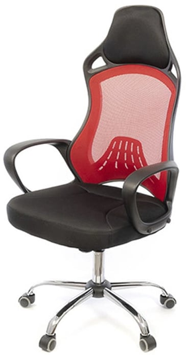 Кресло для персонала Дорос CH ANF, красн. АКЛАС - фото 4