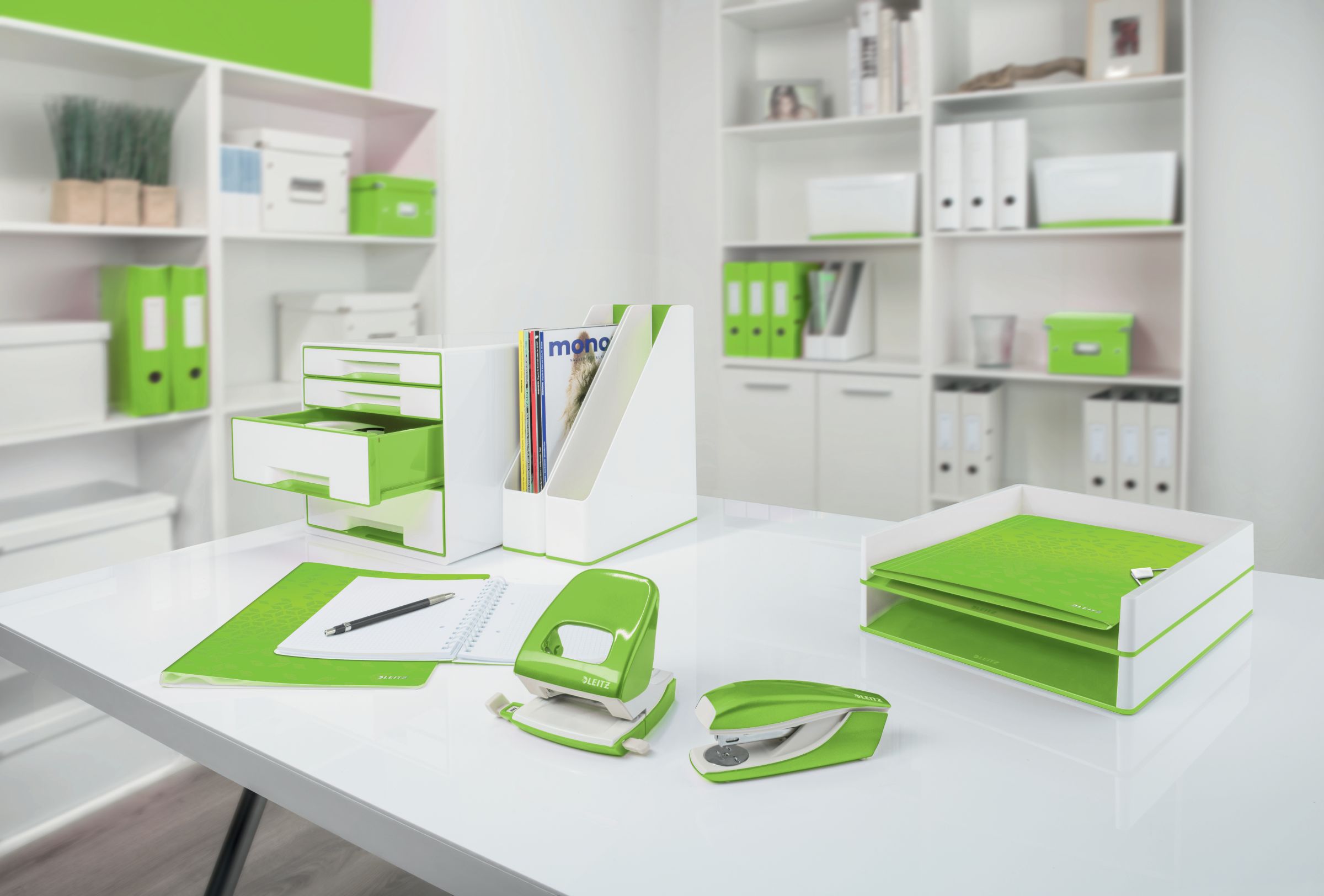 Лоток горизонтальный Wow Duo Colour, метал., зеленый LEITZ - фото 7