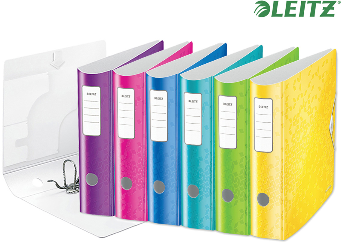 Регистратор 8,2см. А4 (PP) Active Wow, метал, желт. LEITZ - фото 7