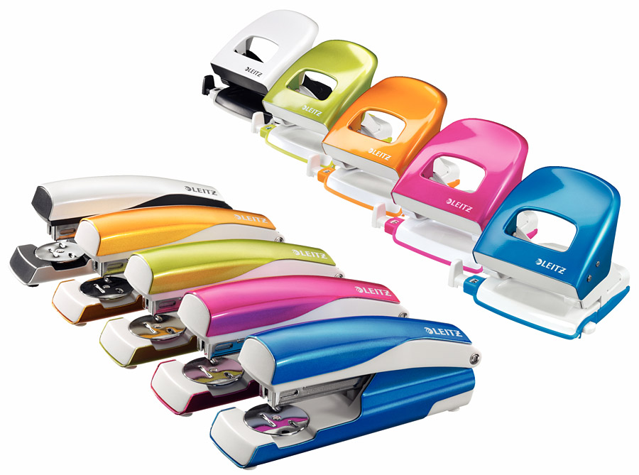 Діркопробивач на 2 отвори, до 30 аркушів Leitz WOW, металевий, синій металік LEITZ — фото 7