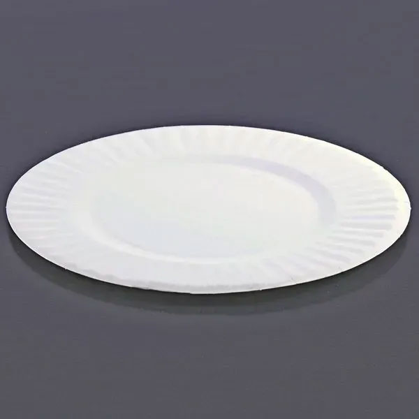 Тарелка бумажная 23см., без делений, 100шт./уп., бел. Украина - фото 3