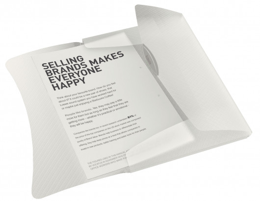 Папка на гумках Vivida А4, 150арк., поліпропілен з тисненням, біл. Esselte — фото 5