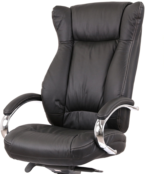 Крісло для керівника Бадалона CH MB (Шкіра LC-A), чорн. АКЛАС — фото 20