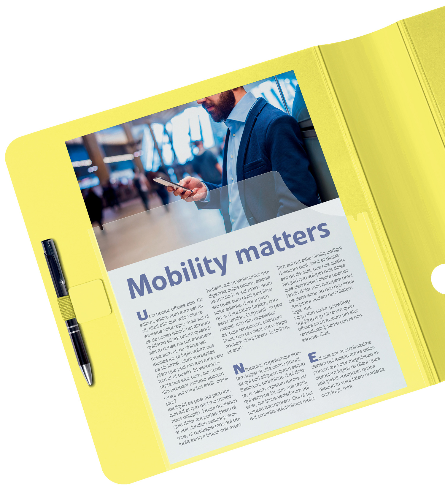 Реєстратор 8.2см. А4 (PP) Active Urban Chic 180°, син. LEITZ — фото 7