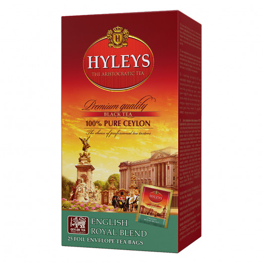 Чай чорний ароматизований Королівський купаж, 25пак. по 2,0г., пакетики у фользі (4791045025986) Hyleys — фото 3