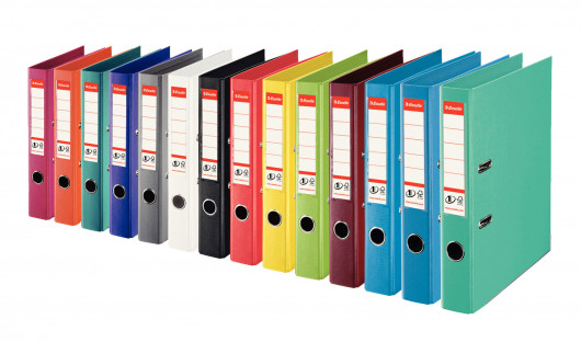 Регистратор 5см. А4 (PP), No.1 Power, фуксия Esselte - фото 6