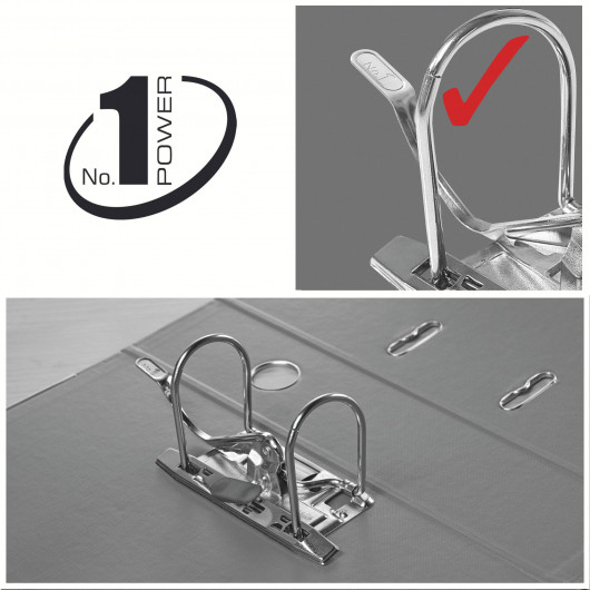 Регистратор 5см. А4 (PP), No.1 Power, оранж. Esselte - фото 9