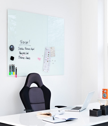 Дошка скляна магнітна 40*60см., біл. 2x3 — фото 5