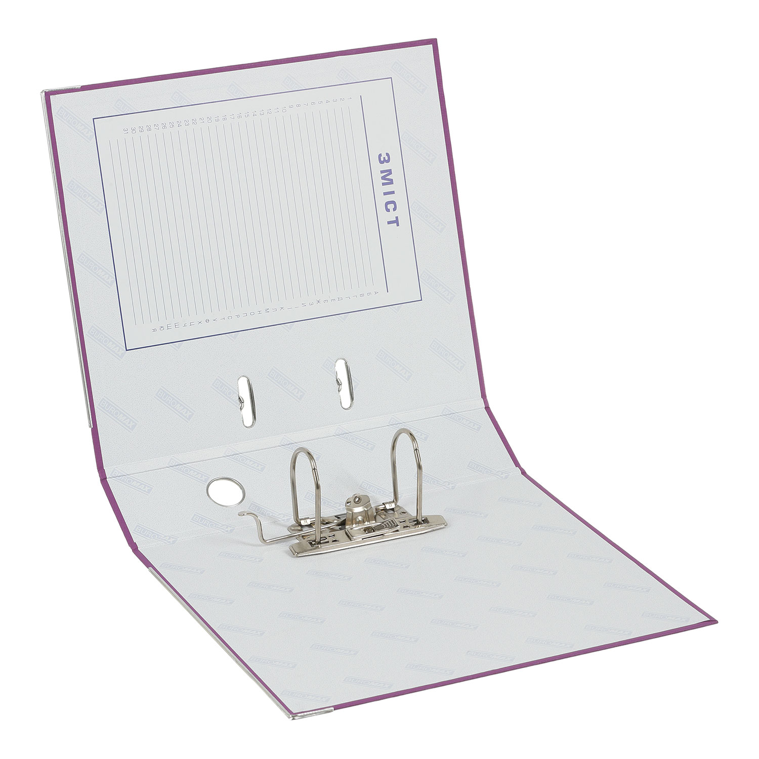 Регистратор 7см. А4 (PVC), LUX. JOBMAX., сиренев. BuroMax - фото 2