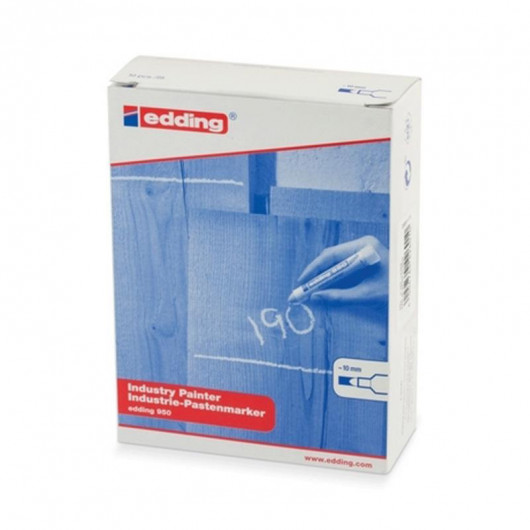 Маркер для промышленной графики 950, круглое острие 10мм., красн. Edding - фото 9