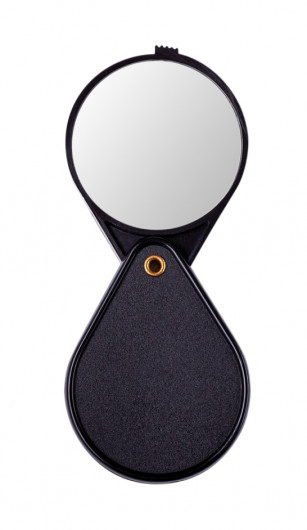 Лупа D50 d=50мм., 4 кратне збільшення, кишенькова, складна, оптичне скло BuroMax — фото 3