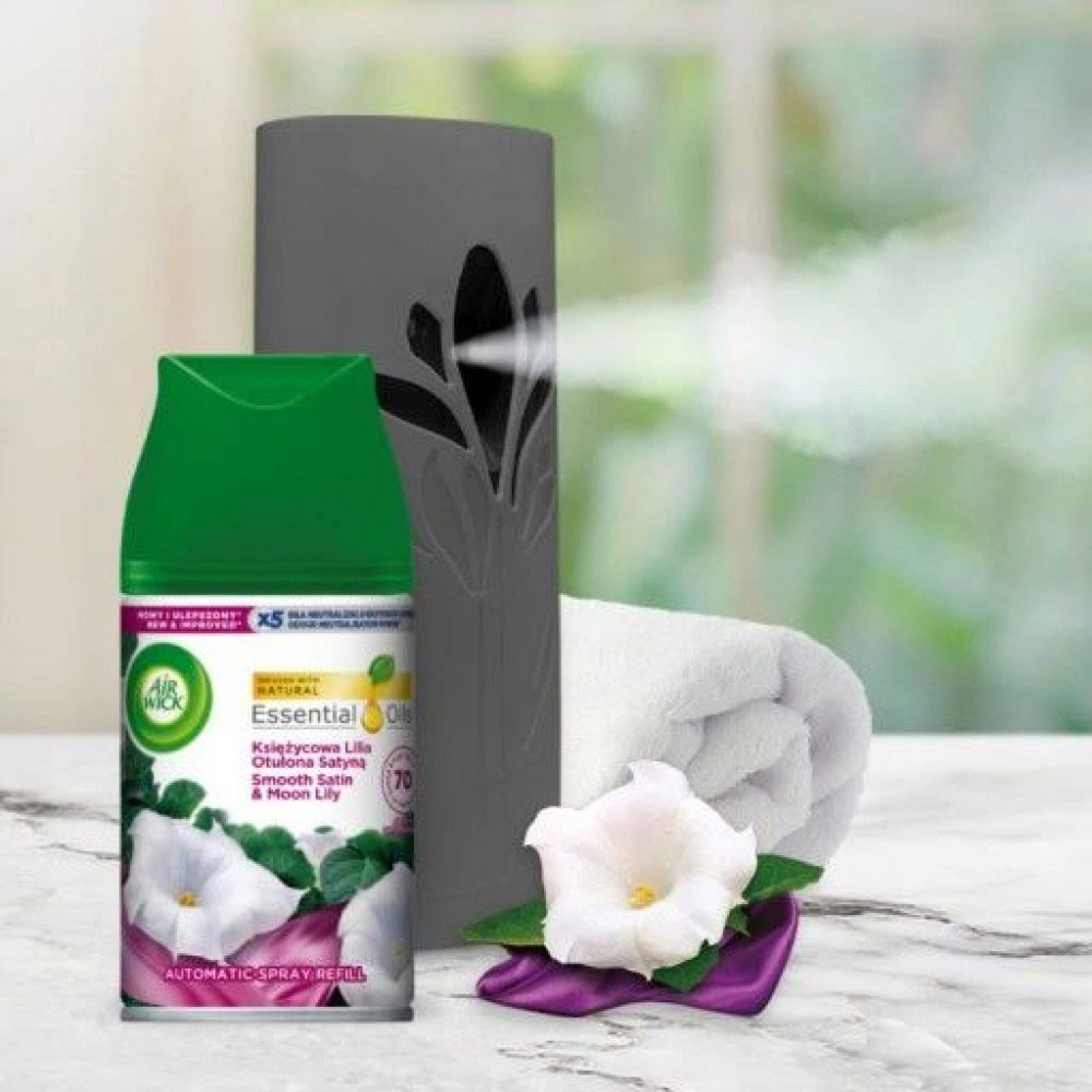 Автоматический освежитель воздуха аэрозоль Air Wick Нежность шелка и лилии Air Wick - фото 2