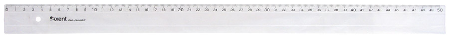 Лінійка пластикова 50см., прозор. Axent — фото 4