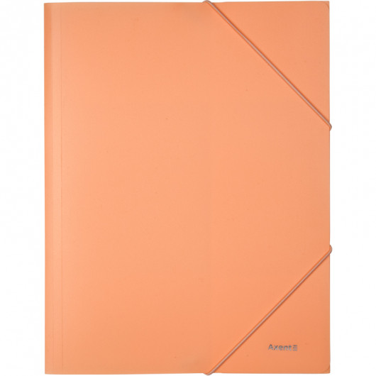 Папка на резинках, А4, Pastelini, персиковая Axent - фото 2