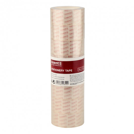 Клейка стрічка 18мм.*10ярд., 40 мкм., 8шт/уп., прозор.(3012-A) Axent — фото 3