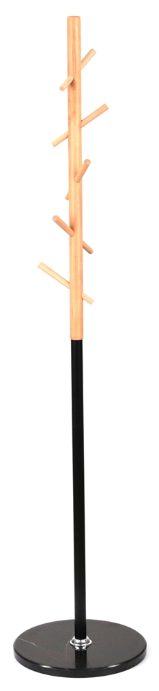 Вешалка напольная Инжир VKY-6014B Дерево бук/ металл, черн. АКЛАС - фото 3