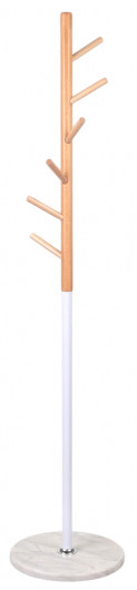 Вішак підлоговий Осика VKY-6009 Дерево бук/металл, біл. АКЛАС — фото 3