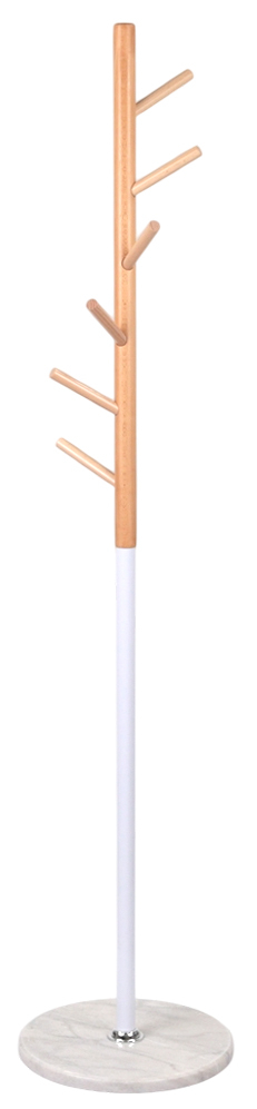 Вішак підлоговий Осика VKY-6009 Дерево бук/металл, біл. АКЛАС — фото 3