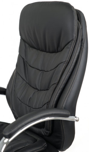 Кресло Валенсия Soft CH MB (Кожа LC-A) черный АКЛАС - фото 20