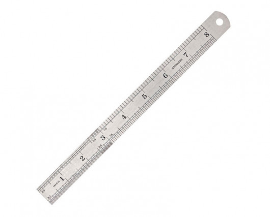 Лінійка сталева, 20см. Axent — фото 4