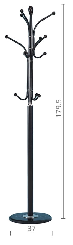 Вішак підлоговий Ялівець VKY-6292B, чорн. АКЛАС — фото 4