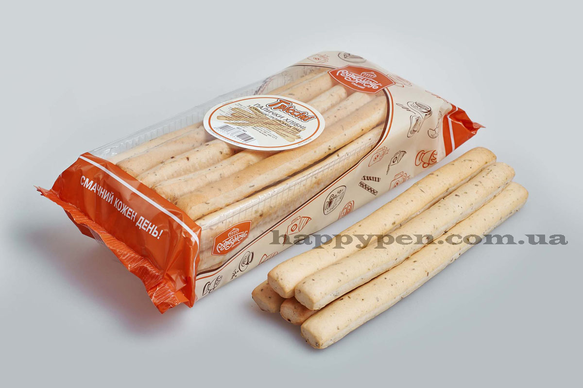 Палочки Грісіні з сумішшю італійських трав 200г. Україна - фото 1