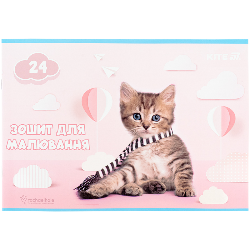 Тетрадь для рисования, 24 лист., скоба, софт тач + УФ лак, RH (R25-242) Kite - фото 10