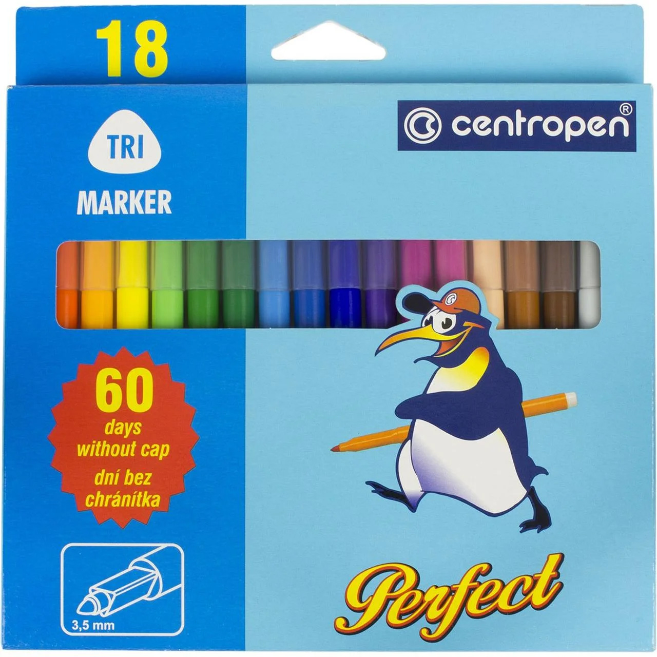 Фломастери, 18 кольорів., Just Perfect 2510, асорті Centropen — фото 4