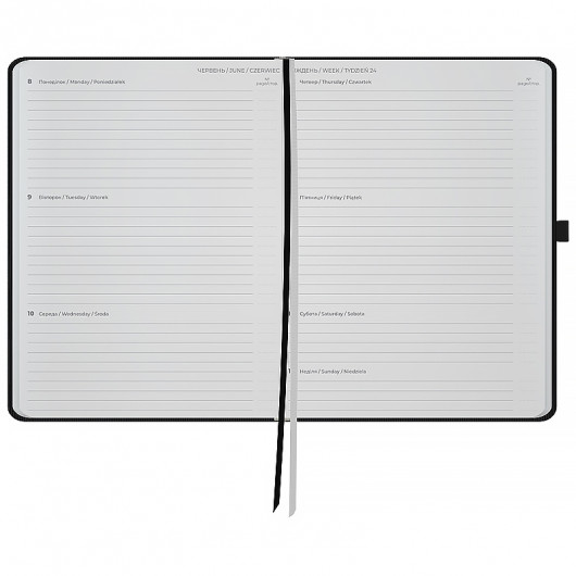 Щотижневик 2026 Grand Lines, 195*255, чорний Axent — фото 7