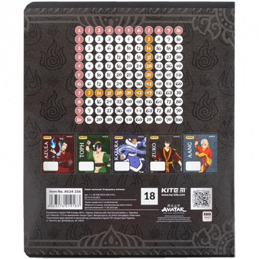 Зошит 18 арк., кл., гібр. лак + УФ лак, Avatar (AV24-236) Kite — фото 17