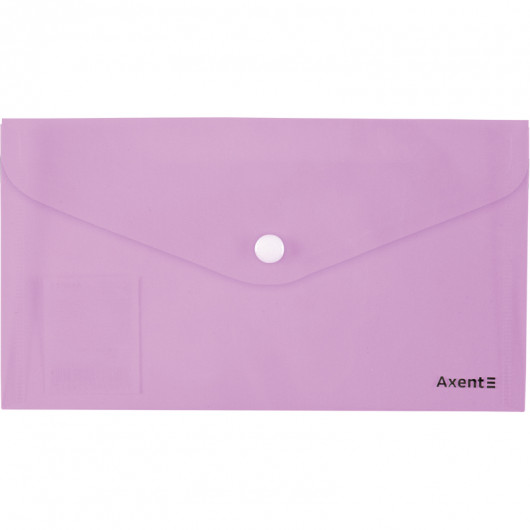 Папка-конверт на кнопке, DL, Pastelini, сиренев. Axent - фото 3