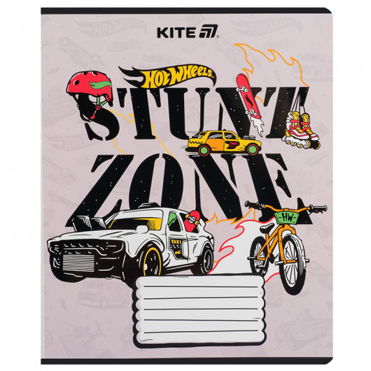 Зошит 18 арк., лін., гібр. лак + УФ лак, Hot Wheels (HW25-237) Kite — фото 17