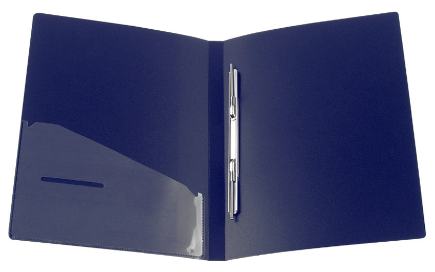 Папка зі швидкозшивачем та бічною кишенею А4, 20мм., пластик, син. Axent — фото 6