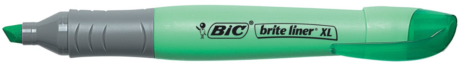 Маркер текстовий Brite liner XL, 1-4,6мм., зелен. Bic - фото 1