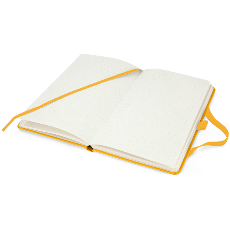 Книга записна Partner А5 (125*195мм.), 96арк., ліновка - крапка, жовт. Axent — фото 8