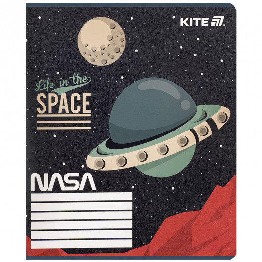 Тетрадь 12 лист., кл., гибр. лак + УФ лак, NASA (NS25-232) Kite - фото 13