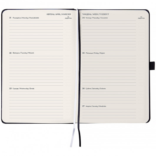 Щотижневик 2026 Partner Strong, 125*195мм, чорний Axent — фото 8