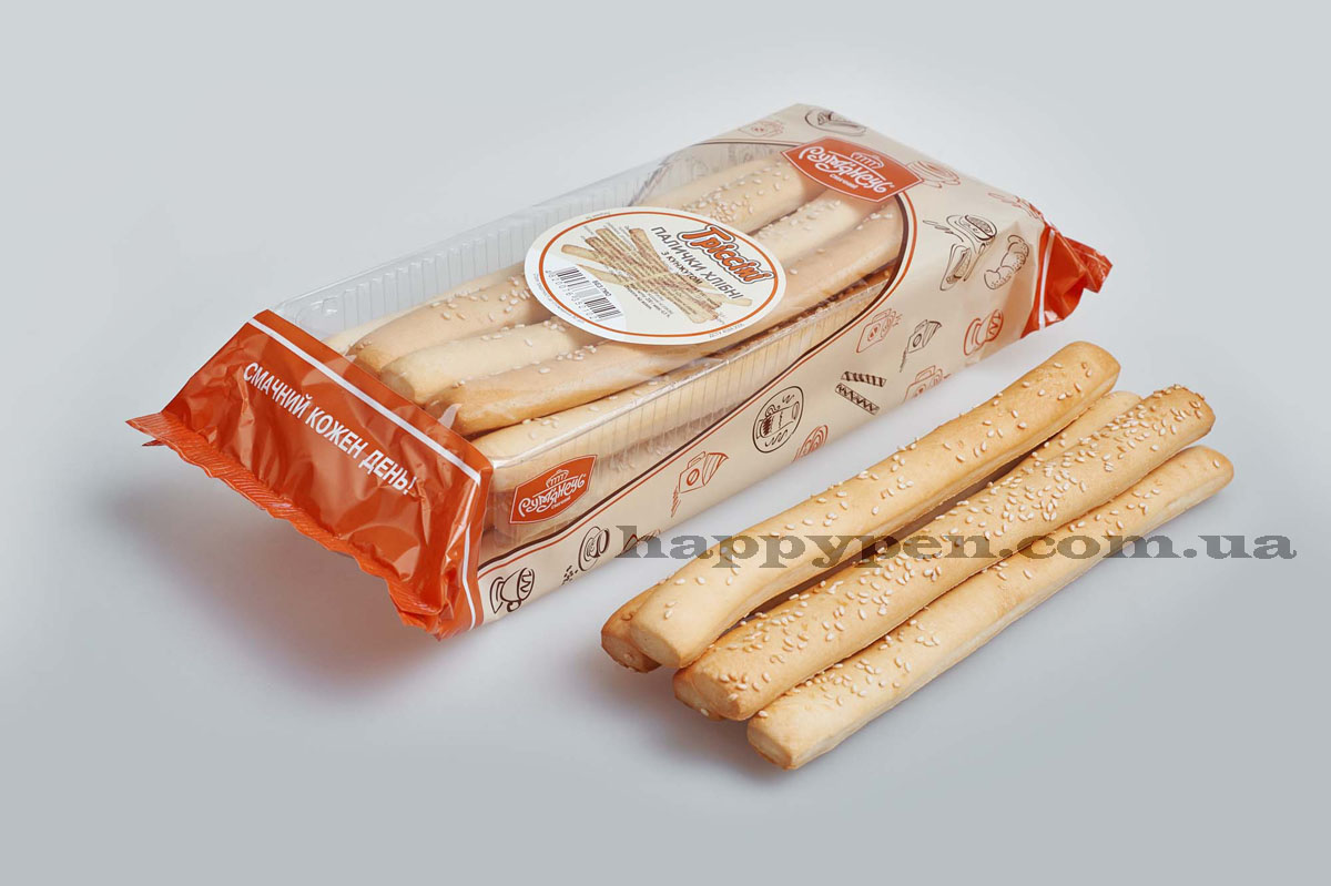 Палочки Гриссини с кунжутом 200г. Украина - фото 1