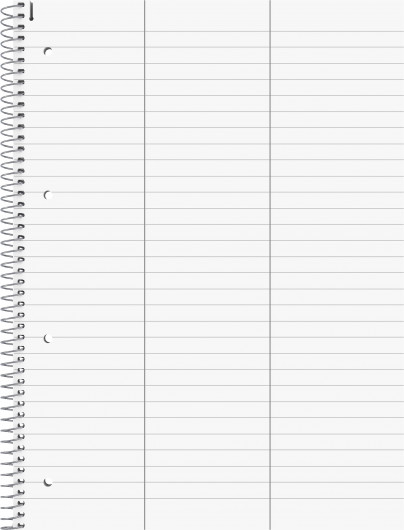 Коледж-блок А4 Premium, ліновка під словник, 50 арк., Словник Brunnen — фото 4