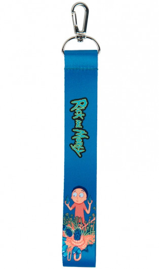 Брелок-підвіска з поліестеру Rick and Morty-2, з металевим карабіном (rm23-3000-2) Kite — фото 5