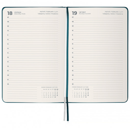 Щоденник 2026 Partner Strong, 145*210, лазурний Axent — фото 5