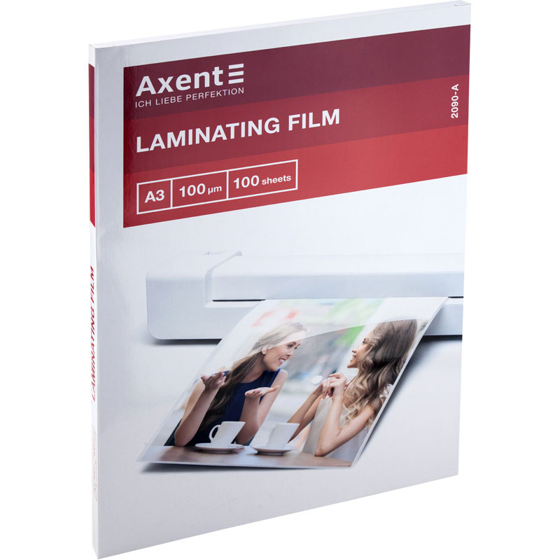 Пленка A3 303*426мм., 100мкм, глянцевая, 100шт./уп. Axent - фото 2