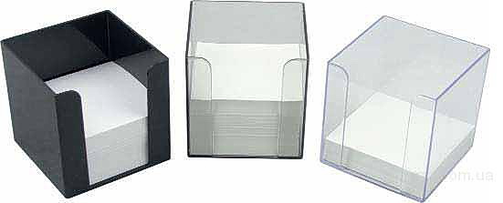 Підставка для блоку паперу 9*9*9см. D4005, прозор. Axent Delta — фото 4