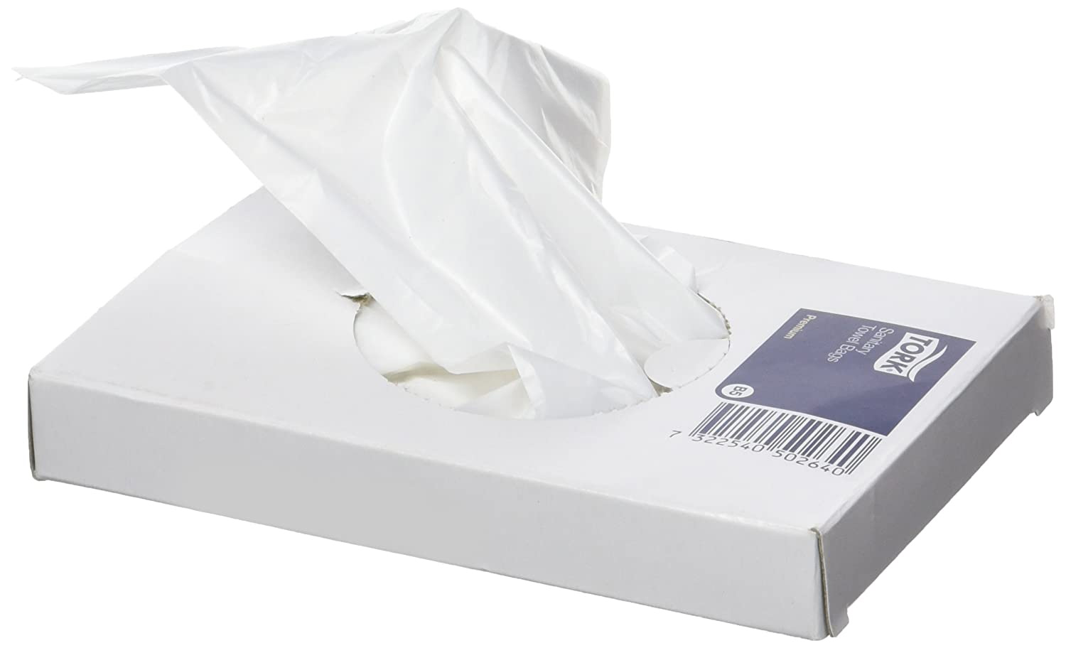 Гигиенические пакеты для туалетных комнат 25шт/уп., 18*127*87мм. (B5),  бел. Tork - фото 1