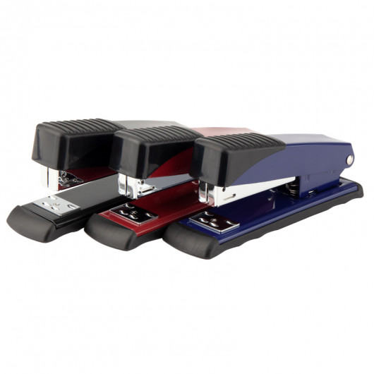 Степлер 24/6 Exakt-2, 25арк., глибина скріплення 65мм., метал., 4926-A син. Axent — фото 5