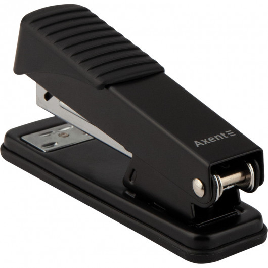 Степлер 24/6 Exakt-2, 25арк., глибина скріплення 55мм., метал., 4925-A чорн. Axent — фото 5