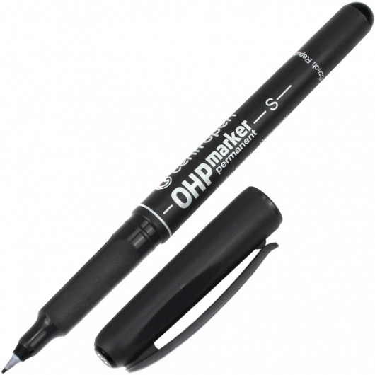 Маркер перманентный, круглое острие 0,3мм. (S) 2634, черн. Centropen - фото 5