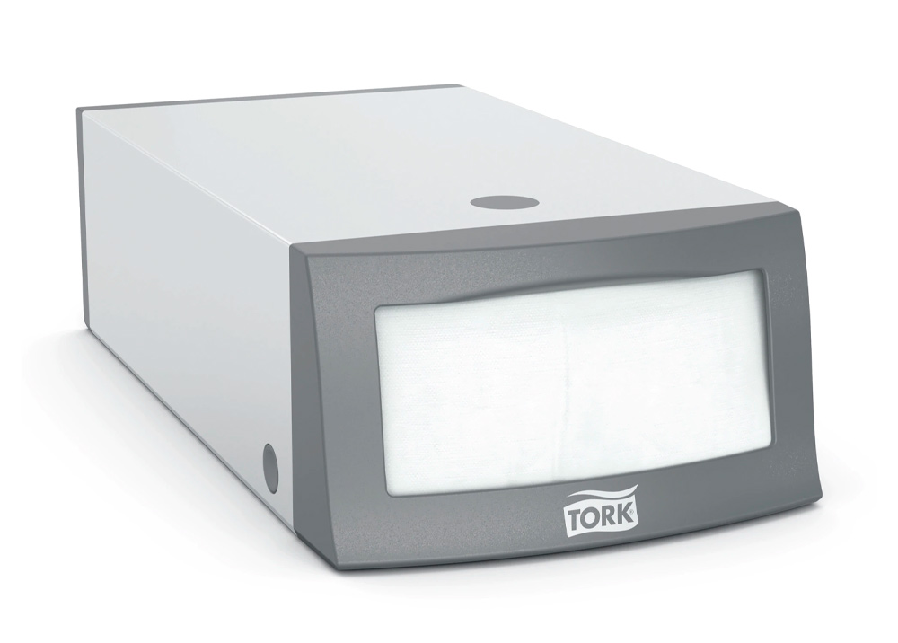 Диспенсер для салфеток, метал/пластик, Aluminium, (N1), серый Tork - фото 1