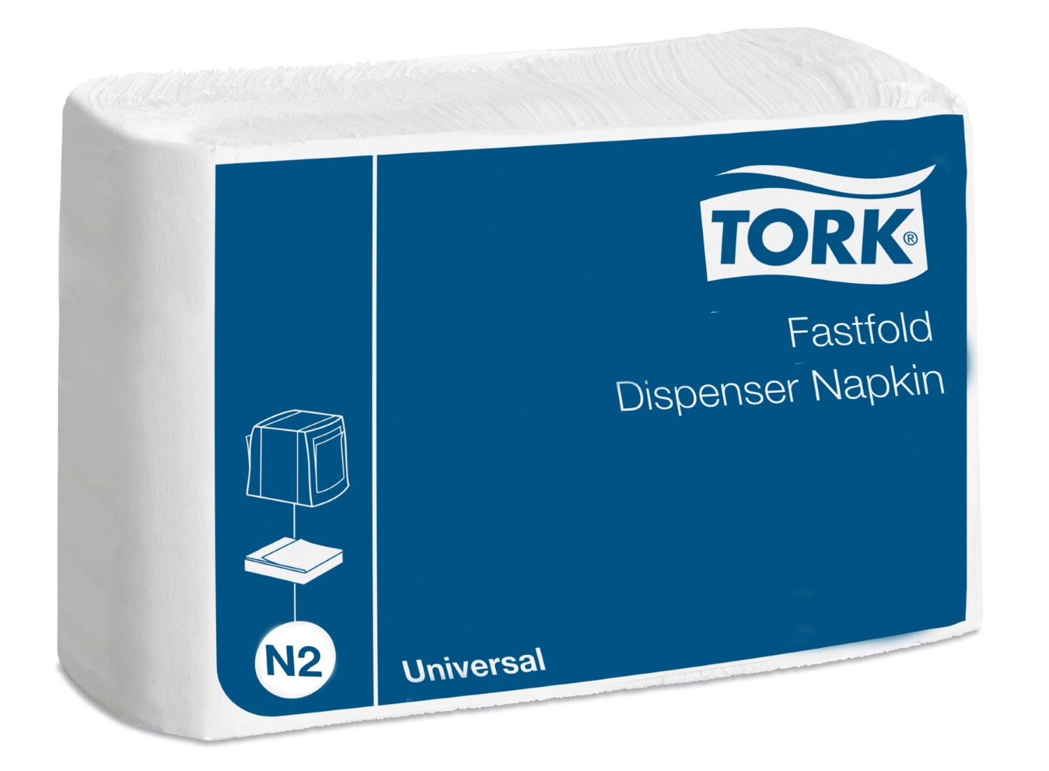 Серветки 30*24см. Tork Fastfold 1-шарова, 300шт./уп., біл. Tork - фото 1